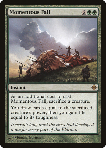 Momentous Fall (ROE-197)  Foil - Rise of the Eldrazi