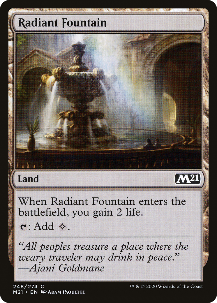 Radiant Fountain (M21-248)  Foil - Core Set 2021