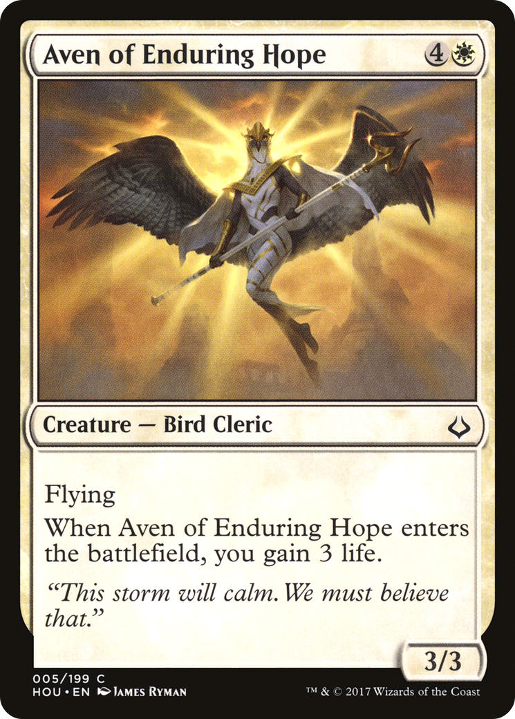 Aven of Enduring Hope (HOU-005)  Foil - Hour of Devastation