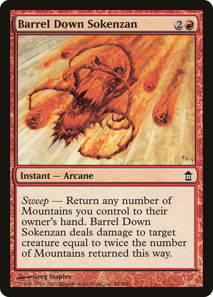 Barrel Down Sokenzan (SOK-094)  - Saviors of Kamigawa