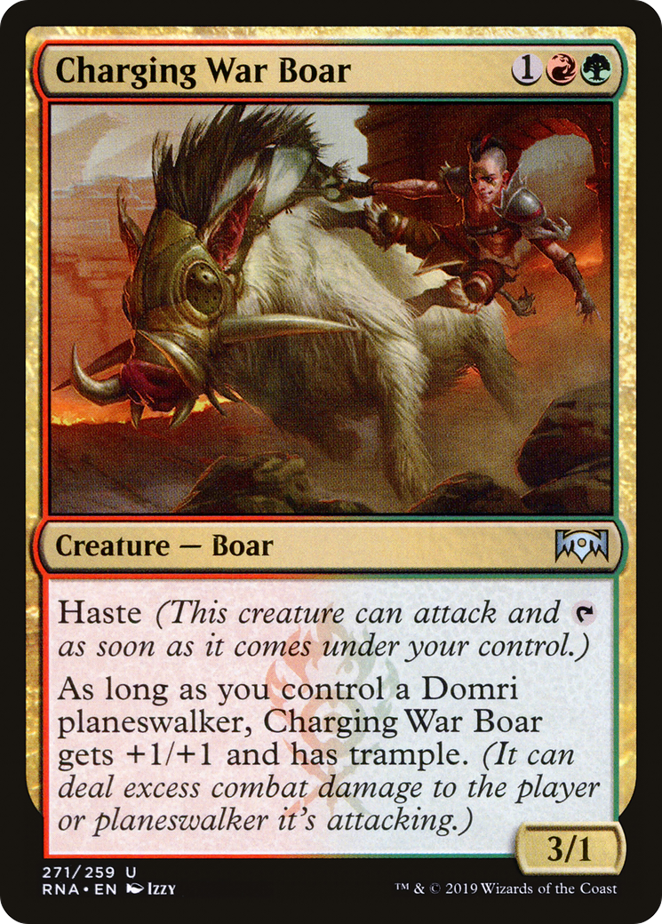 Charging War Boar (RNA-271)  - Ravnica Allegiance