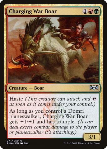Charging War Boar (RNA-271)  - Ravnica Allegiance