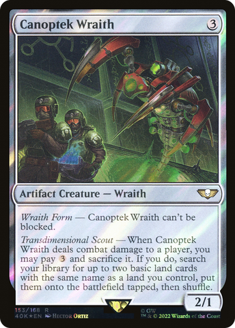 Canoptek Wraith (Surge Foil) (40K-153)  Foil - Warhammer 40,000 Commander