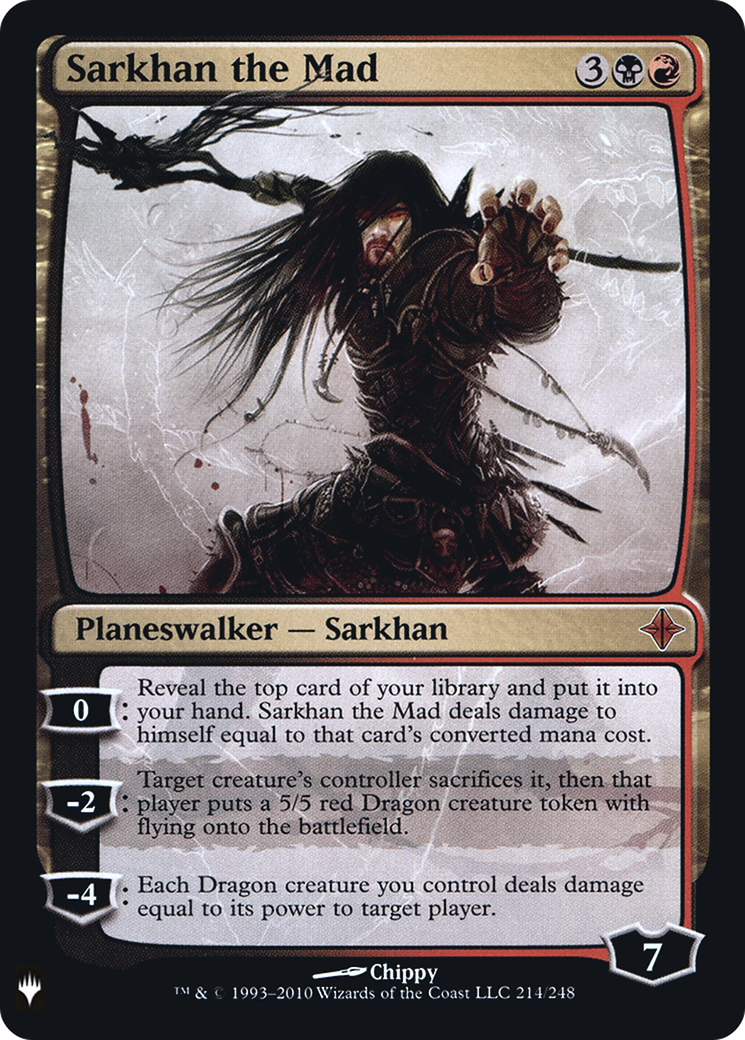 Sarkhan the Mad (LIST-214)  Foil - The List