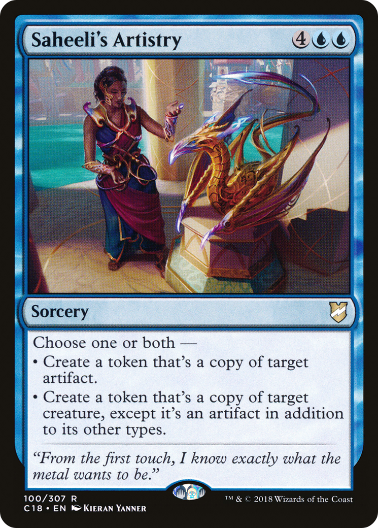 Saheeli's Artistry (C18-100)  - Commander 2018
