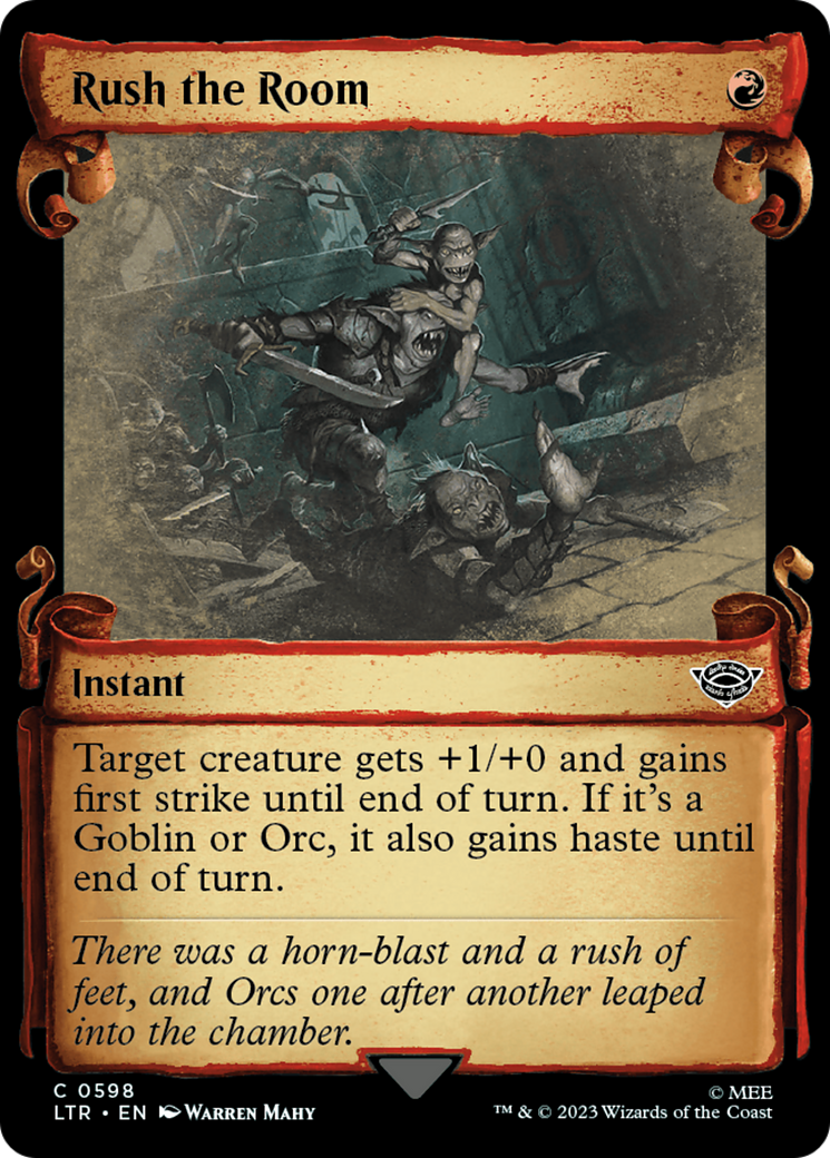 Rush the Room (Showcase Scrolls) (LTR-598)  Foil - The Lord of the Rings: Tales of Middle-earth: (Showcase)