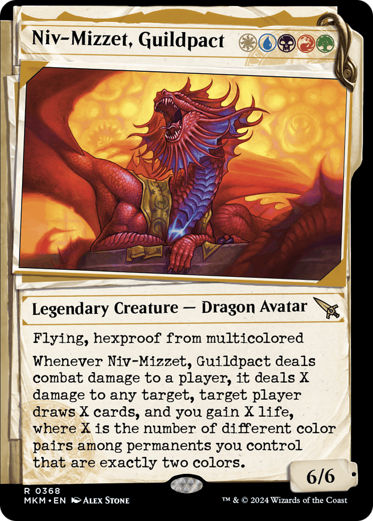 Niv-Mizzet, Guildpact (Showcase) (368) (MKM-368)  Foil - Murders at Karlov Manor