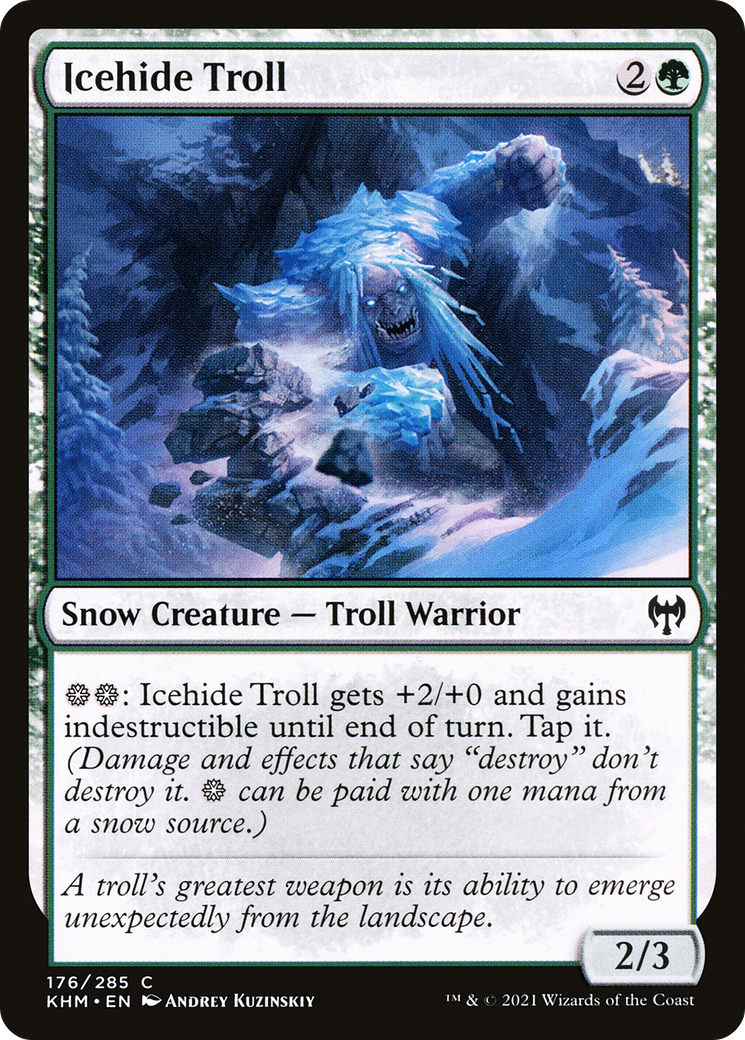 Icehide Troll (KHM-176)  Foil - Kaldheim