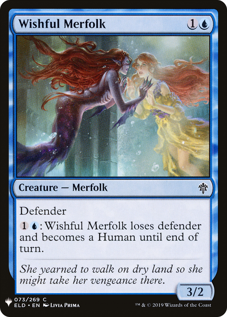 Wishful Merfolk (LIST-ELD-73)  - The List