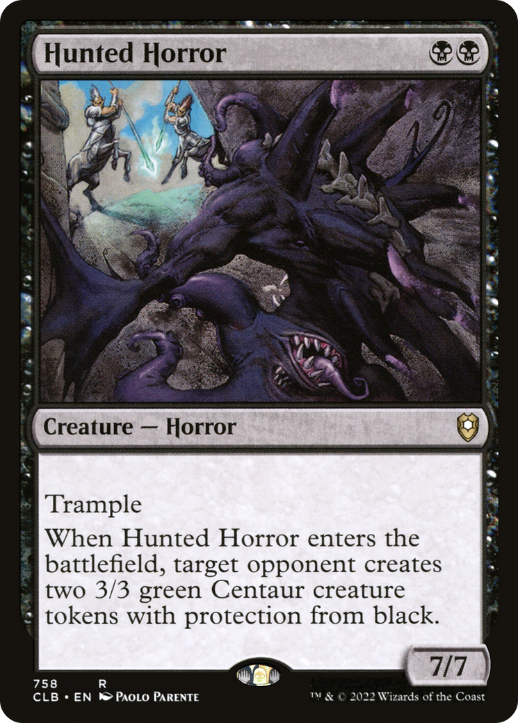 Hunted Horror (CLB-758)  - Commander Legends: Battle for Baldur's Gate