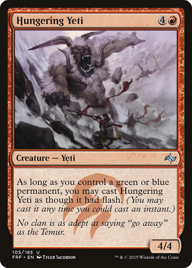 Hungering Yeti (FRF-105)  - Fate Reforged