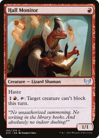 Hall Monitor (STX-105)  Foil - Strixhaven: School of Mages