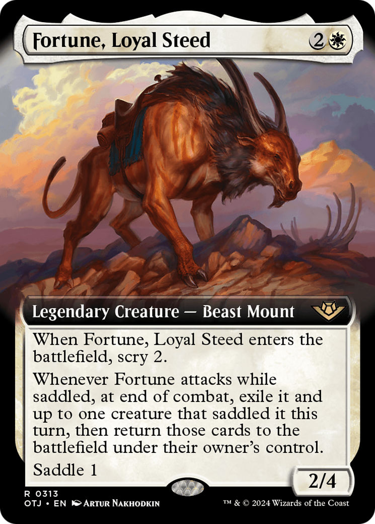 Fortune, Loyal Steed (Extended Art) (OTJ-313)  Foil - Outlaws of Thunder Junction: (Extended Art)