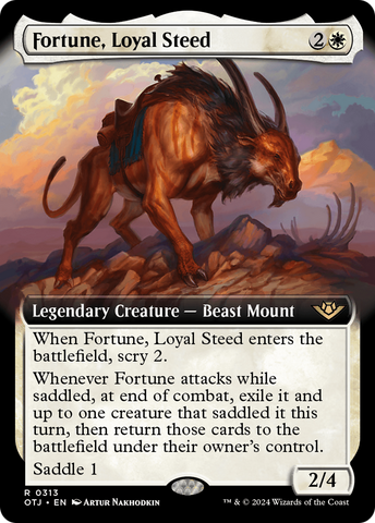 Fortune, Loyal Steed (Extended Art) (OTJ-313)  - Outlaws of Thunder Junction: (Extended Art)