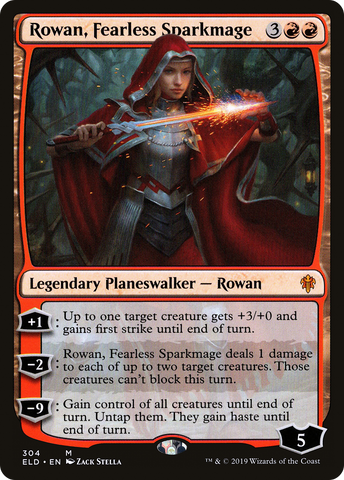 Rowan, Fearless Sparkmage (ELD-304)  Foil - Throne of Eldraine