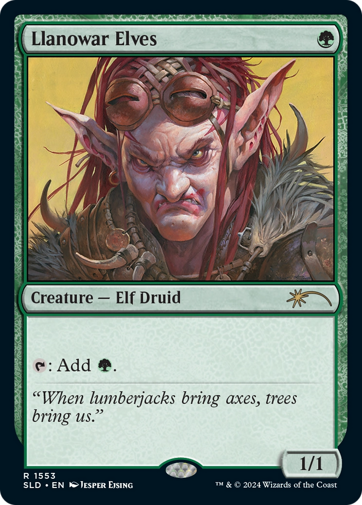 Llanowar Elves (SLD-1553) - Secret Lair Drop Foil