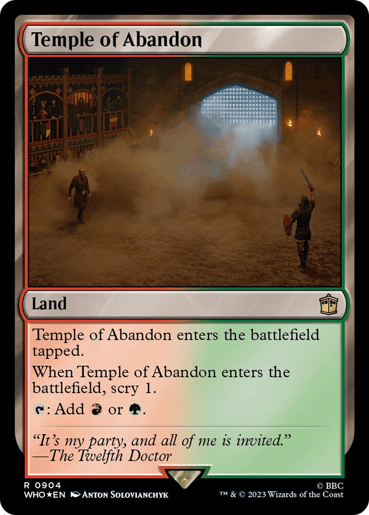 Temple of Abandon (Surge Foil) (WHO-904)  Foil - Doctor Who