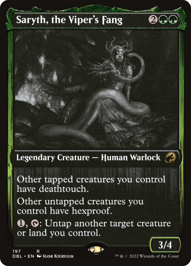 Saryth, the Viper's Fang (DBL-197)  - Innistrad: Double Feature