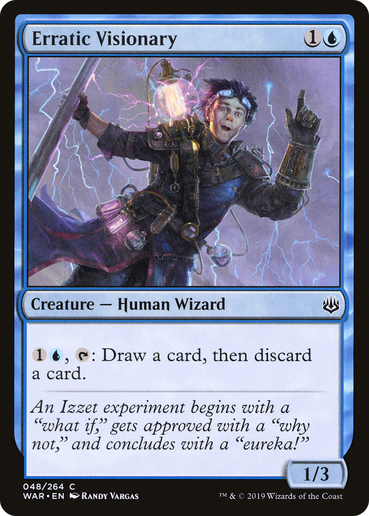 Erratic Visionary (WAR-048)  - War of the Spark