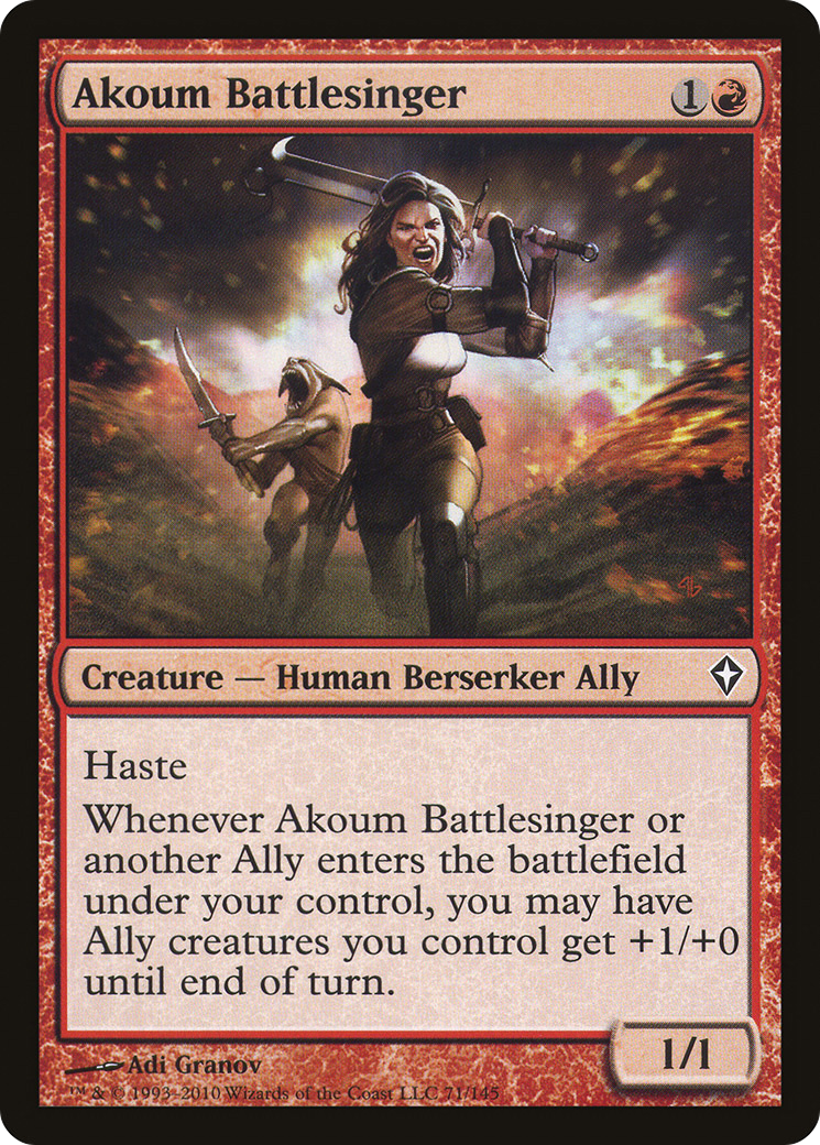 Akoum Battlesinger (WWK-071)  Foil - Worldwake