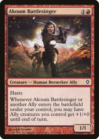 Akoum Battlesinger (WWK-071)  Foil - Worldwake