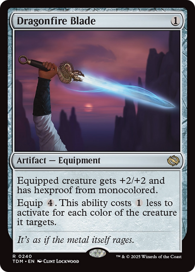 Dragonfire Blade (TDM-240)  Foil - Tarkir: Dragonstorm