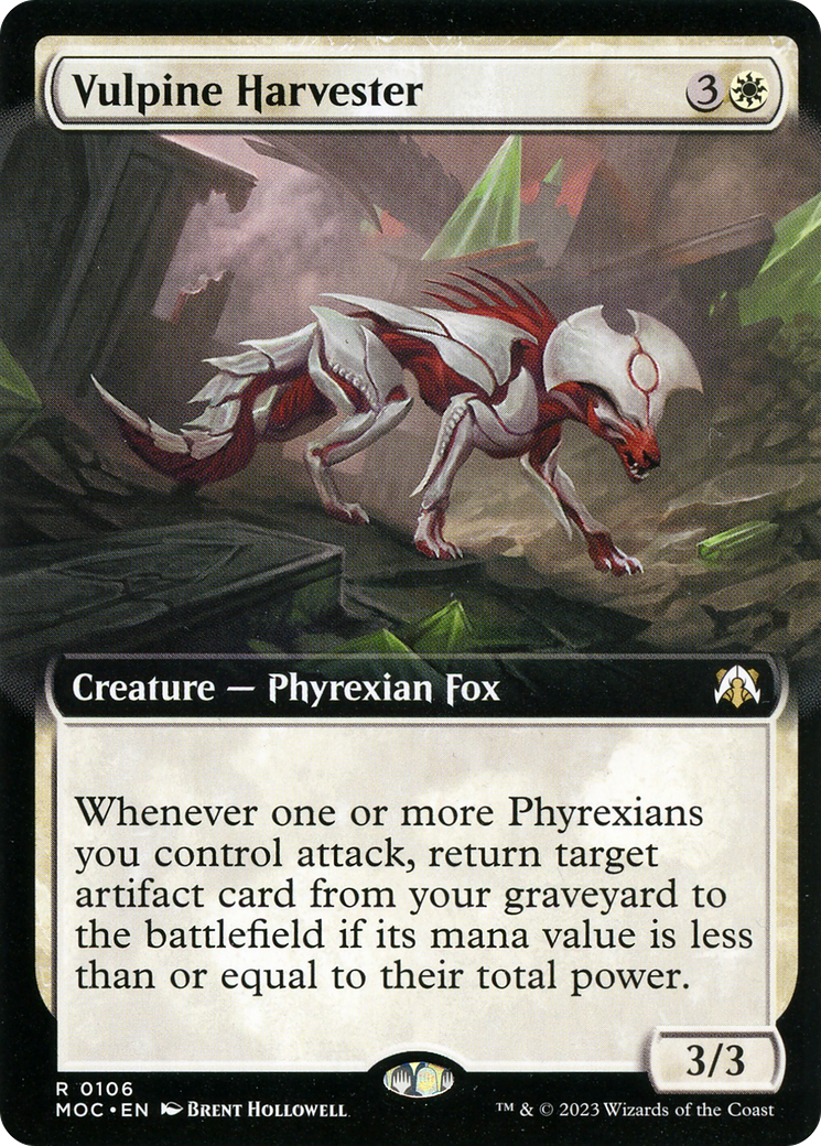 Vulpine Harvester (Extended Art) (MOC-106)  - March of the Machine Commander: (Extended Art)