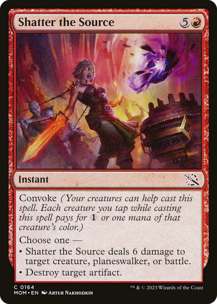 Shatter the Source (MOM-164) - March of the Machine Foil