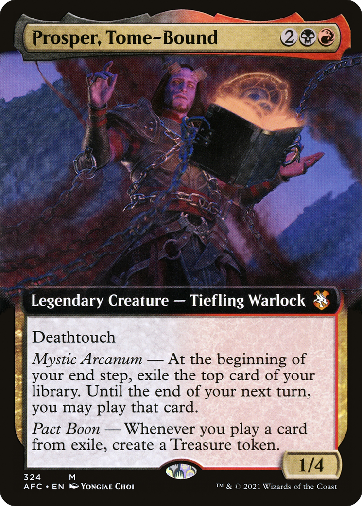 Prosper, Tome-Bound (Extended Art) (AFC-324) - Adventures in the Forgotten Realms Commander