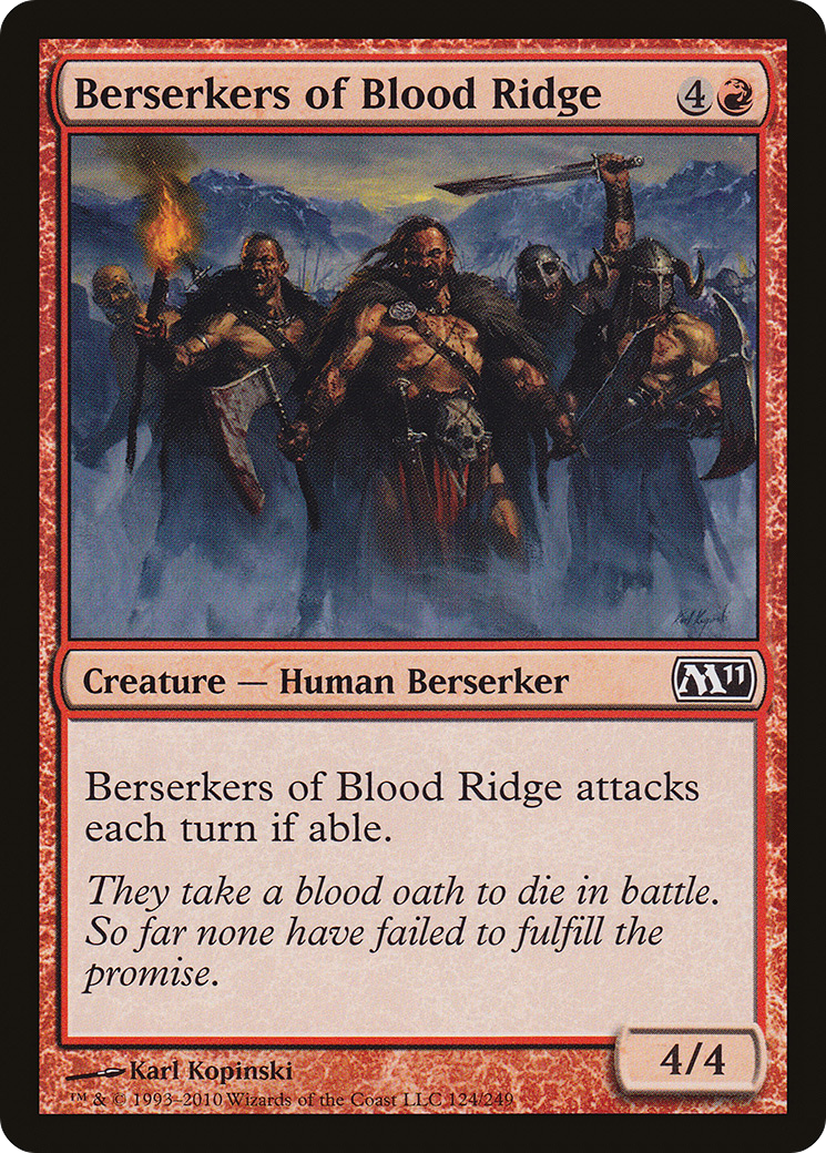 Berserkers of Blood Ridge (M11-124)  Foil - Magic 2011