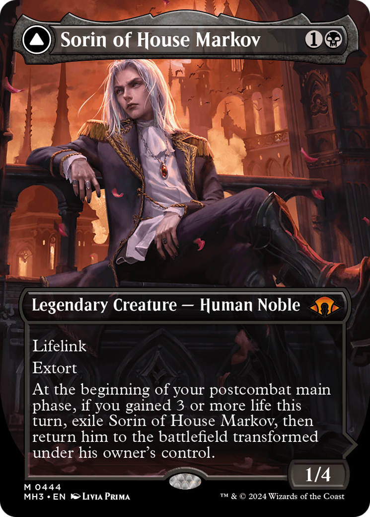 Sorin of House Markov (Borderless) (MH3-444)  Foil - Modern Horizons 3