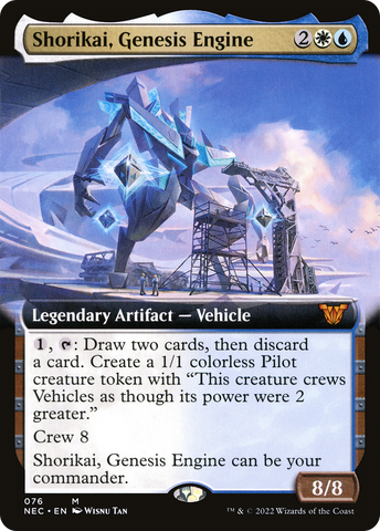 Shorikai, Genesis Engine (Extended Art) (NEC-076)  - Neon Dynasty Commander: (Extended Art)