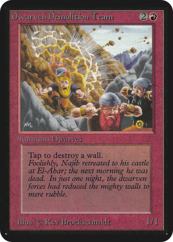 Dwarven Demolition Team (LEA-)  - Limited Edition Alpha