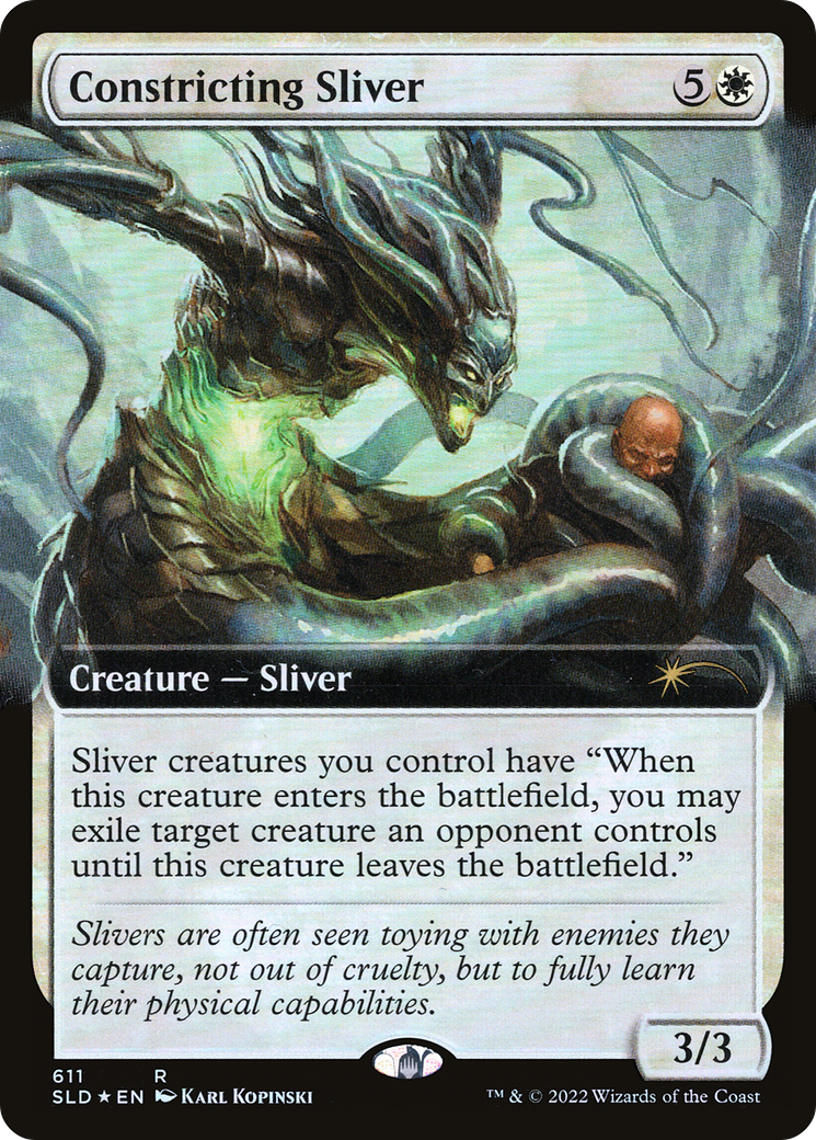 Constricting Sliver (Extended Art) (SLD-611)  Foil - Secret Lair Drop: (Extended Art)