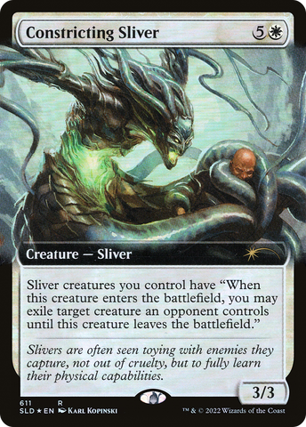 Constricting Sliver (Extended Art) (SLD-611)  Foil - Secret Lair Drop: (Extended Art)