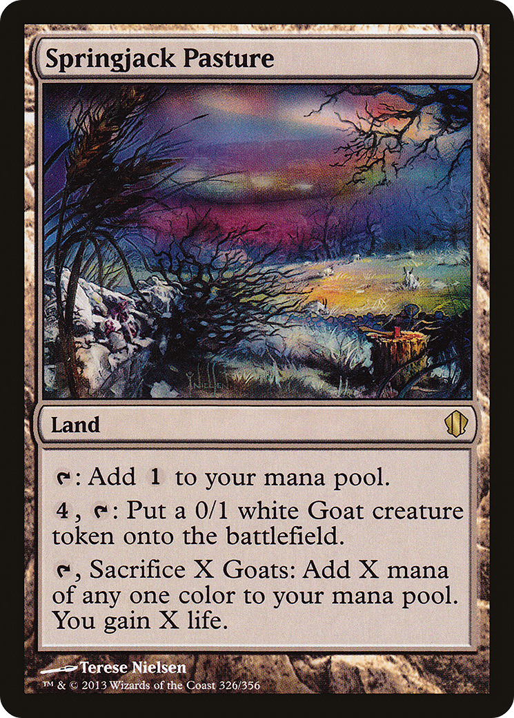 Springjack Pasture (C13-326)  - Commander 2013