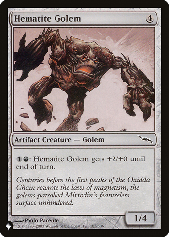 Hematite Golem (LIST-MRD-185) - The List