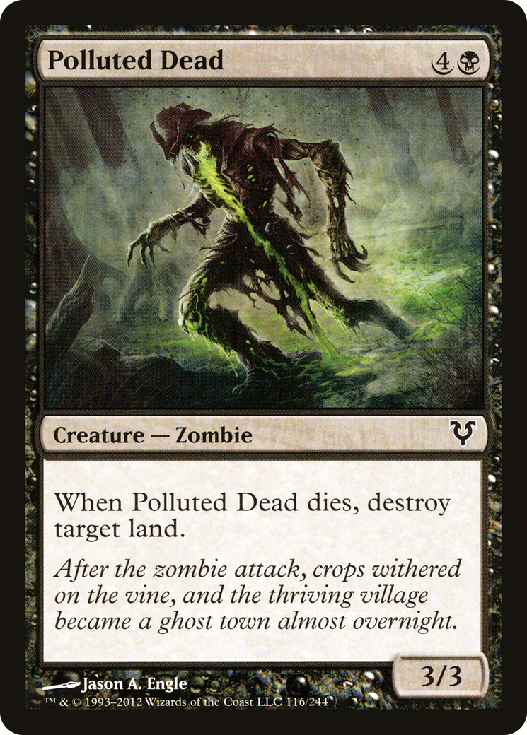 Polluted Dead (AVR-116)  Foil - Avacyn Restored