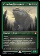 Craterhoof Behemoth (CMM-556)  Etched Foil - Commander Masters