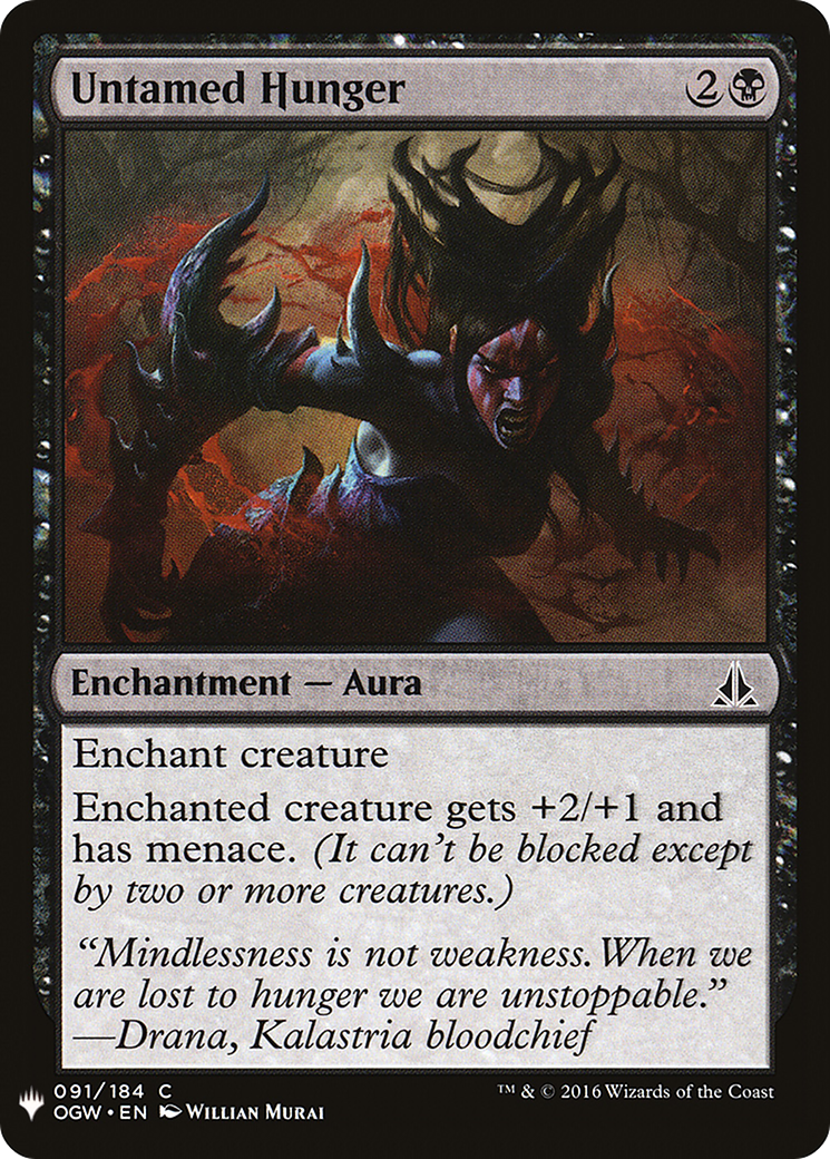Untamed Hunger (LIST-OGW-91)  - The List