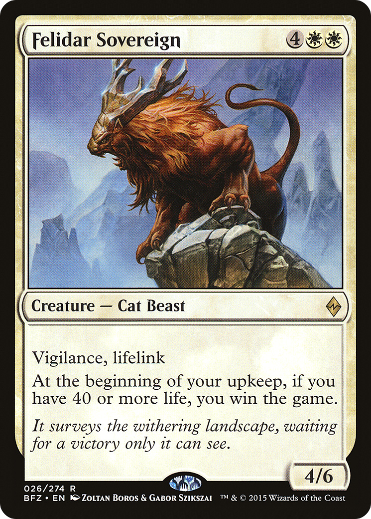 Felidar Sovereign (BFZ-026)  Foil - Battle for Zendikar