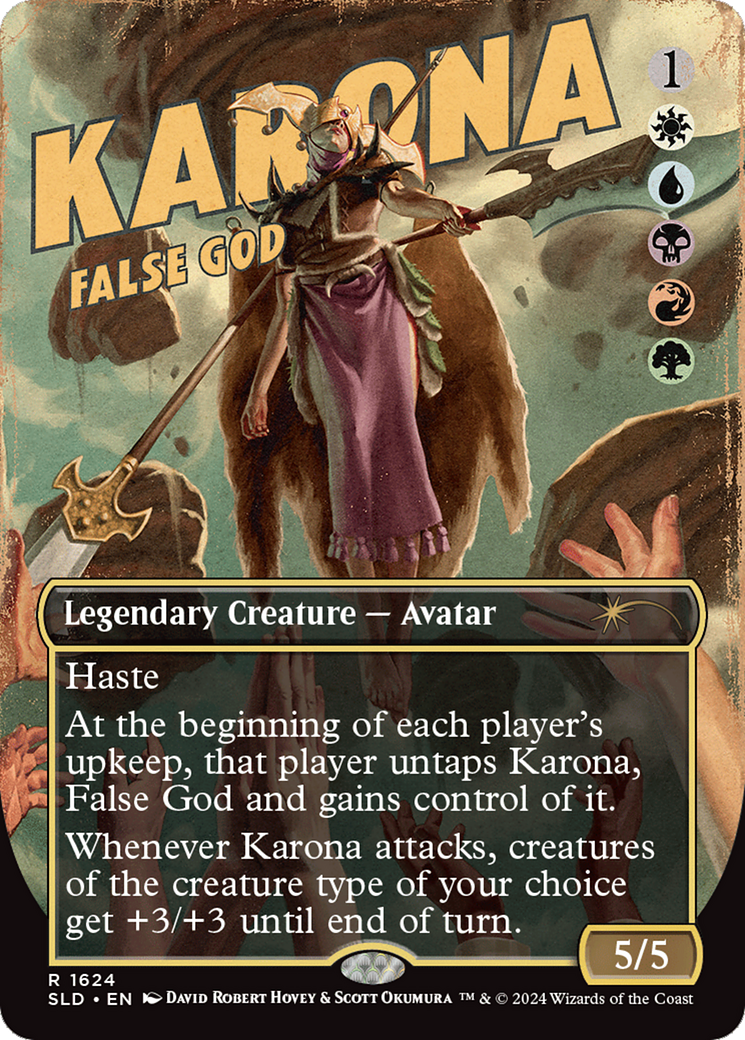 Karona, False God (SLD-1624)  - Secret Lair Drop (Borderless)