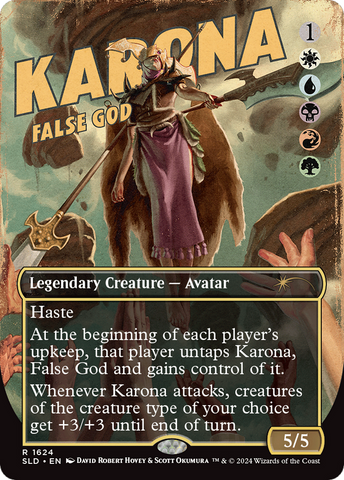 Karona, False God (SLD-1624)  - Secret Lair Drop (Borderless)