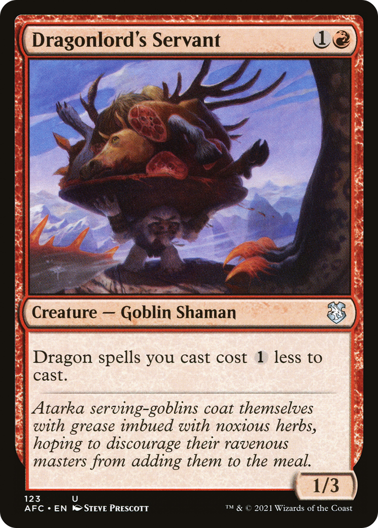 Dragonlord's Servant (AFC-123) - Adventures in the Forgotten Realms Commander