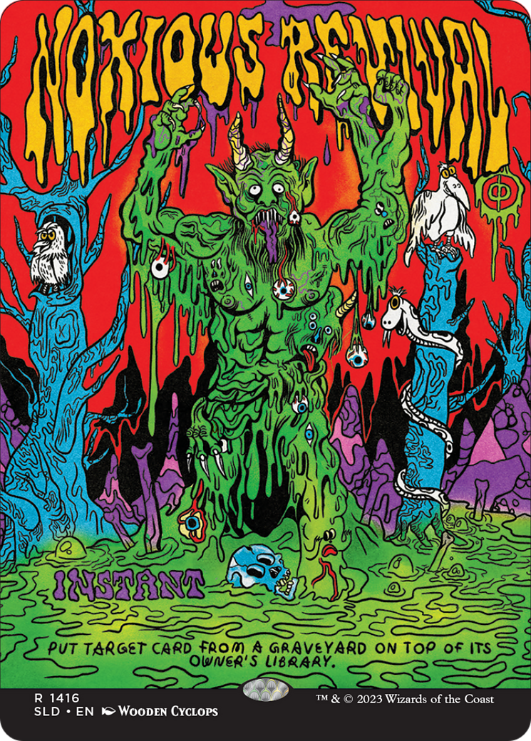 Noxious Revival (SLD-1416)  Foil - Secret Lair Drop: (Full Art) (Borderless)