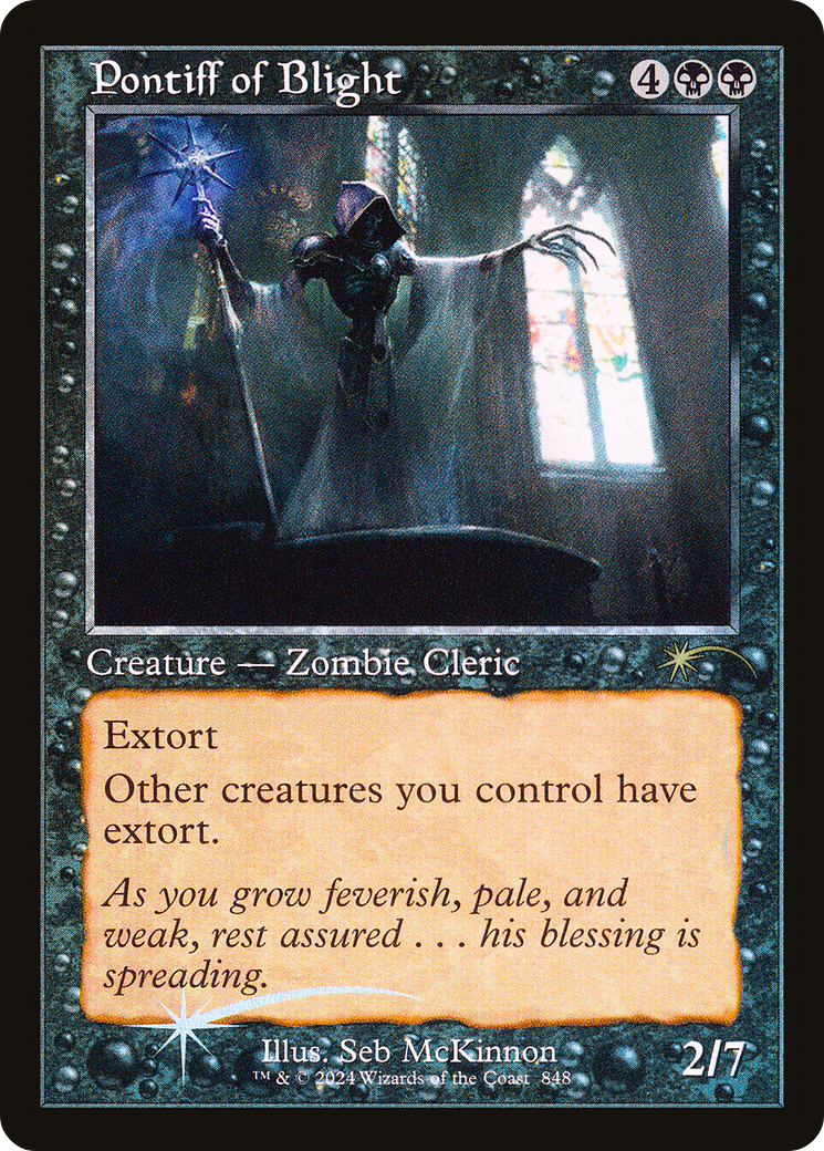 Pontiff of Blight (Retro Frame) (SLD-848)  Foil - Secret Lair Drop