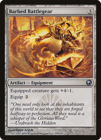 Barbed Battlegear (SOM-139)  Foil - Scars of Mirrodin