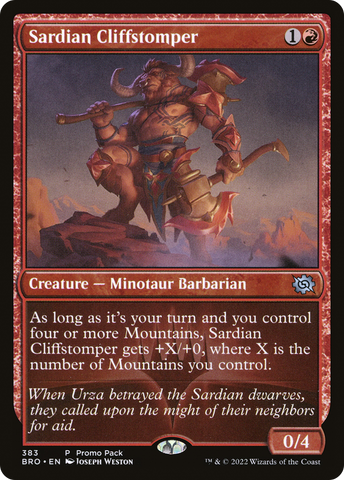 Sardian Cliffstomper (PPBRO-383)  - The Brothers' War