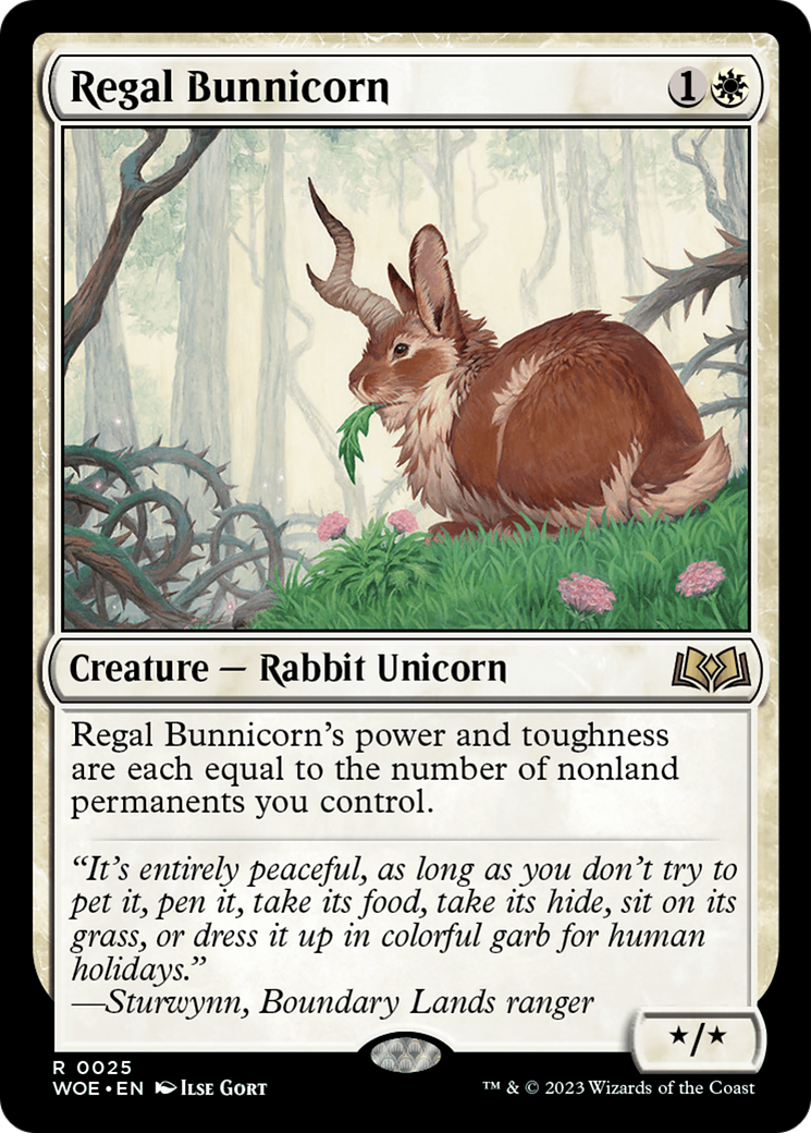 Regal Bunnicorn (WOE-025)  - Wilds of Eldraine