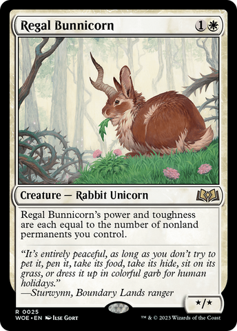 Regal Bunnicorn (WOE-025)  - Wilds of Eldraine